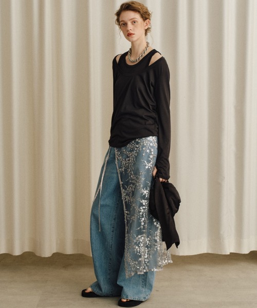 yae（ヤエ）の「2set multi way tops/ 2セットマルチウェイトップス（Tシャツ/カットソー・レディース・ホワイト/グレー/ブラック・FREE）」の20枚目の写真