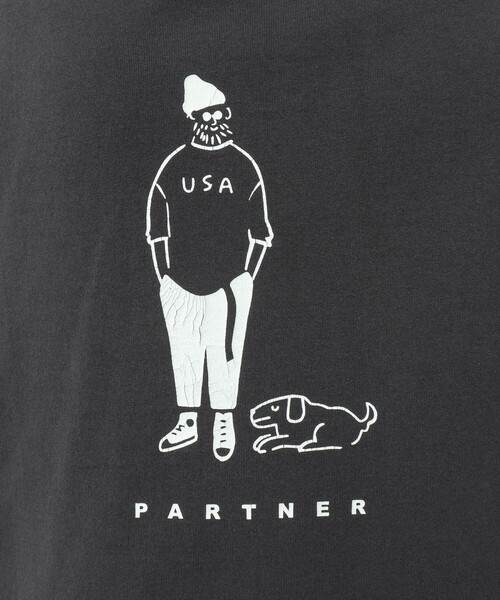 BARNS OUTFITTERS(バーンズアウトフィッターズ)の「【BARNS OUTFITTERS】別注タフネックT PARTNER 25SS(Tシャツ/カットソー・メンズ・ホワイト/キナリ/ピンク/チャコールグレー・S/M/L)」の10枚目の写真