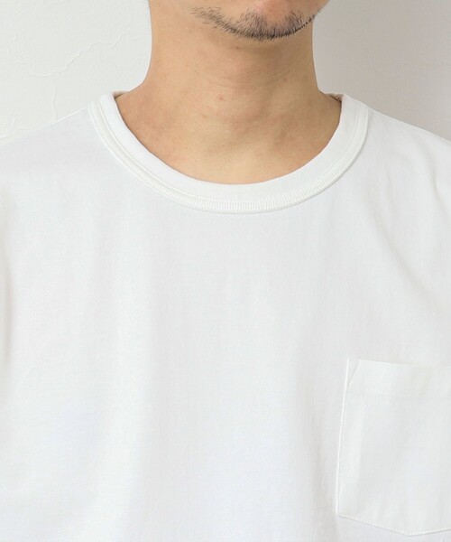 BARNS OUTFITTERS(バーンズアウトフィッターズ)の「【BARNS OUTFITTERS】別注タフネックT PARTNER 25SS(Tシャツ/カットソー・メンズ・ホワイト/キナリ/ピンク/チャコールグレー・S/M/L)」の15枚目の写真
