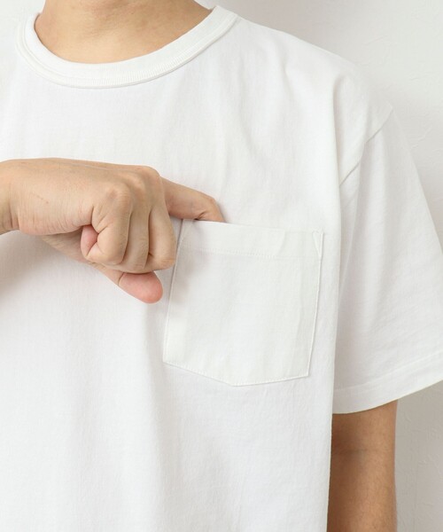 BARNS OUTFITTERS(バーンズアウトフィッターズ)の「【BARNS OUTFITTERS】別注タフネックT PARTNER 25SS(Tシャツ/カットソー・メンズ・ホワイト/キナリ/ピンク/チャコールグレー・S/M/L)」の16枚目の写真