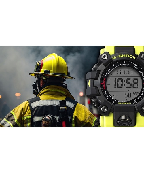 G-SHOCK(ジーショック)の「MASTER OF G MUDMAN(マッドマン) / GW-9500MRY-1A9JF(デジタル腕時計・メンズ・ブラック×イエロー・FREE)」の5枚目の写真