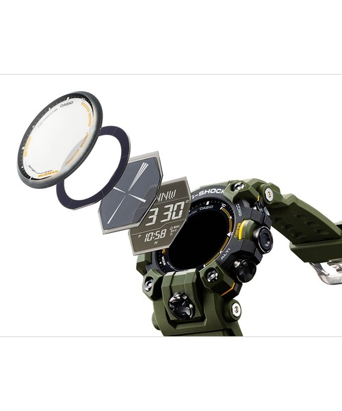 G-SHOCK(ジーショック)の「MASTER OF G MUDMAN(マッドマン) / GW-9500MRY-1A9JF(デジタル腕時計・メンズ・ブラック×イエロー・FREE)」の4枚目の写真