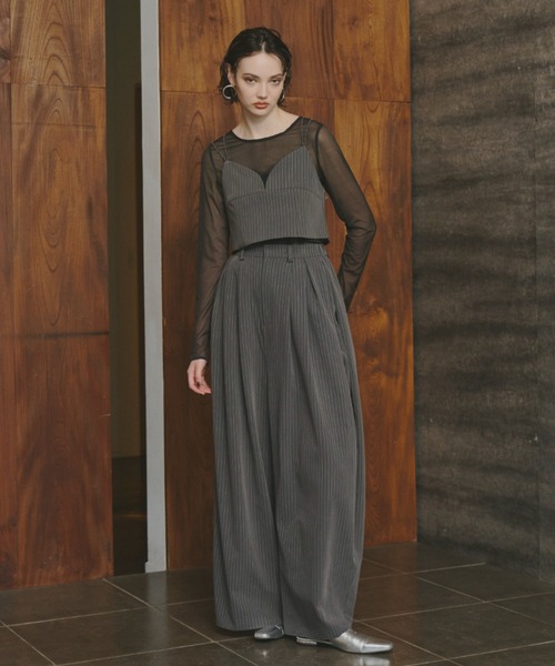 美品 ANDRESD アンドレスド ドレス グレージュ