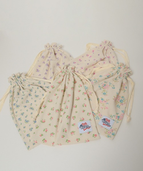 JEMORGAN(ジェーイーモーガン)の「【JEMORGAN / ジェーイーモーガン】花柄ワッフルナップサック|2WAY 巾着トートバッグ 軽量 レディース(バックパック/リュック・レディース・パープル系2/ピンク系1/ピンク系2/パープル系1/ブルー・FREE)」の21枚目の写真