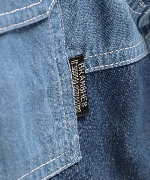 BRANSHES（ブランシェス）の「配色デニムジャケット（デニムジャケット・キッズ・ブルー・140/130/120/110/100/90/150）」の11枚目の写真