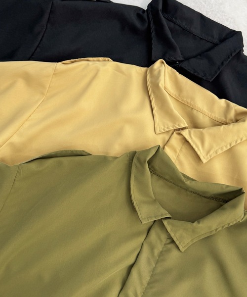 Futier land(フューティアランド)の「スタンドカラーダブルポケットジャケット(ブルゾン・レディース・カーキ/ブラック/ベージュ・FREE)」の17枚目の写真