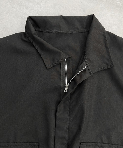 Futier land(フューティアランド)の「スタンドカラーダブルポケットジャケット(ブルゾン・レディース・カーキ/ブラック/ベージュ・FREE)」の21枚目の写真