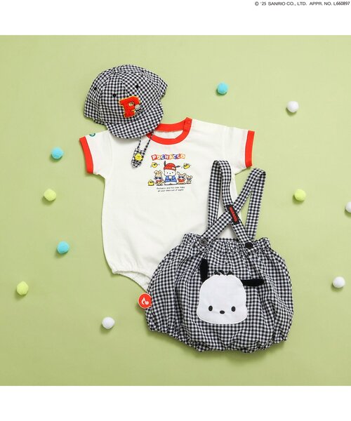 sanrio（サンリオ）の「【サンリオキャラクターズ】ギンガムベビーキャップ（キャップ・キッズ・ブラック/ブラウン/グリーン・46/48）」の6枚目の写真