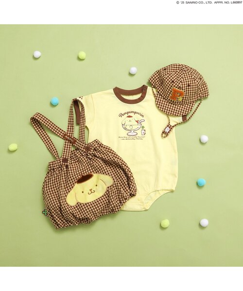 sanrio（サンリオ）の「【サンリオキャラクターズ】ギンガムベビーキャップ（キャップ・キッズ・ブラック/ブラウン/グリーン・46/48）」の7枚目の写真