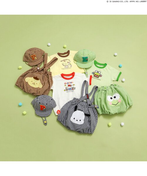 sanrio（サンリオ）の「【サンリオキャラクターズ】ギンガムベビーキャップ（キャップ・キッズ・ブラック/ブラウン/グリーン・46/48）」の9枚目の写真