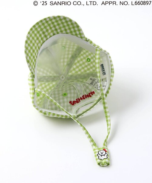 sanrio（サンリオ）の「【サンリオキャラクターズ】ギンガムベビーキャップ（キャップ・キッズ・ブラック/ブラウン/グリーン・46/48）」の14枚目の写真