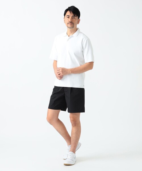 BEAMS GOLF（ビームスゴルフ）の「〈MEN〉B.G.THREE / ALL-TIME ニット ポロシャツ（ポロシャツ・メンズ・ネイビー/ホワイト/ブラック・MEDIUM/LARGE）」の7枚目の写真