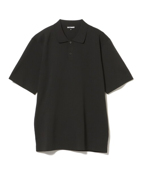 BEAMS GOLF（ビームスゴルフ）の「〈MEN〉B.G.THREE / ALL-TIME ニット ポロシャツ（ポロシャツ・メンズ・ネイビー/ホワイト/ブラック・MEDIUM/LARGE）」の13枚目の写真