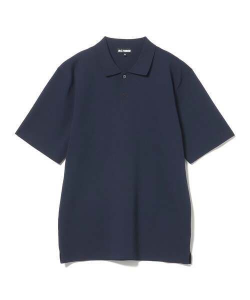 BEAMS GOLF（ビームスゴルフ）の「〈MEN〉B.G.THREE / ALL-TIME ニット ポロシャツ（ポロシャツ・メンズ・ネイビー/ホワイト/ブラック・MEDIUM/LARGE）」の16枚目の写真
