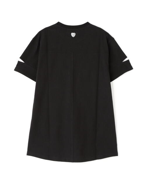 AVIREX(アヴィレックス)の「CUFFS OPEN LOGO TAPE EMBROIDERED ONEPIECE/カフスオープンロゴテープ刺繍ワンピース(ワンピース・レディース・ブラック/パープル/ホワイト系2・F)」の15枚目の写真