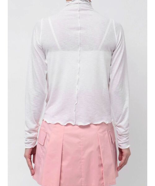 MERCURYDUO(マーキュリーデュオ)の「ハイネックシアートップス(Tシャツ/カットソー・レディース・ライトブルー/チャコールグレー/アイボリー・FREE)」の15枚目の写真