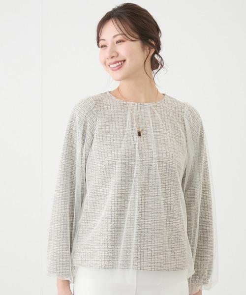 Jayro(ジャイロ)の「チュール重ねプルオーバー(Tシャツ/カットソー・レディース・ブラック/ベージュ・M)」の11枚目の写真