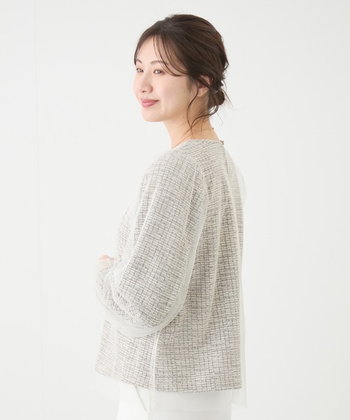 Jayro(ジャイロ)の「チュール重ねプルオーバー(Tシャツ/カットソー・レディース・ブラック/ベージュ・M)」の14枚目の写真