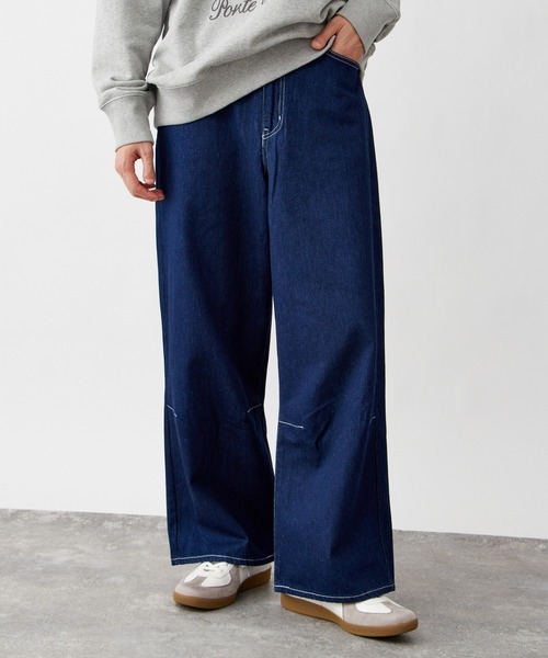 B.C STOCK(ベーセーストック)の「ダーツワイドデニムパンツ / ショート丈・ロング丈対応 【ZOZOTOWN限定アイテム】(デニムパンツ・メンズ・ダークブラック/ブラック/ブラウン/ネイビー/ブルー/キナリ・XL-Long/XL-Regular/XS-Short/XS-Long/XS-Regular/XL-Short/L-Long/L-Regular/M-Long/M-Regular/M-Short/S-Long/S-Regular/S-Short/L-Short)」の6枚目の写真