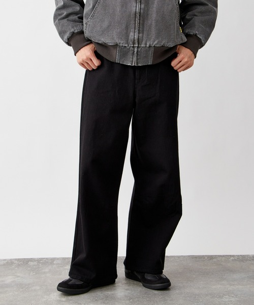 B.C STOCK(ベーセーストック)の「ダーツワイドデニムパンツ / ショート丈・ロング丈対応 【ZOZOTOWN限定アイテム】(デニムパンツ・メンズ・ダークブラック/ブラック/ブラウン/ネイビー/ブルー/キナリ・XL-Long/XL-Regular/XS-Short/XS-Long/XS-Regular/XL-Short/L-Long/L-Regular/M-Long/M-Regular/M-Short/S-Long/S-Regular/S-Short/L-Short)」の22枚目の写真