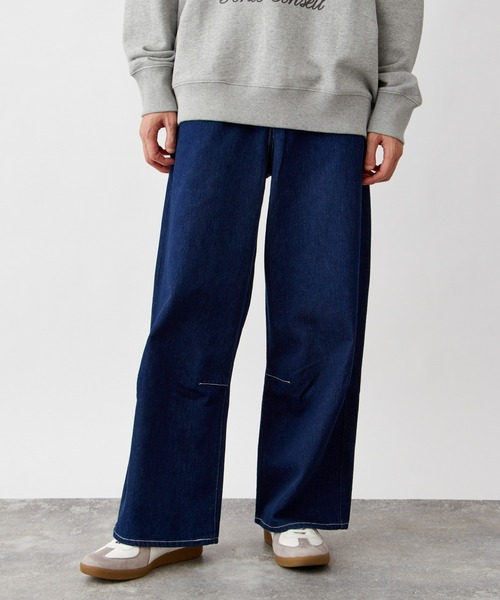 B.C STOCK(ベーセーストック)の「ダーツワイドデニムパンツ / ショート丈・ロング丈対応 【ZOZOTOWN限定アイテム】(デニムパンツ・メンズ・ダークブラック/ブラック/ブラウン/ネイビー/ブルー/キナリ・XL-Long/XL-Regular/XS-Short/XS-Long/XS-Regular/XL-Short/L-Long/L-Regular/M-Long/M-Regular/M-Short/S-Long/S-Regular/S-Short/L-Short)」の7枚目の写真