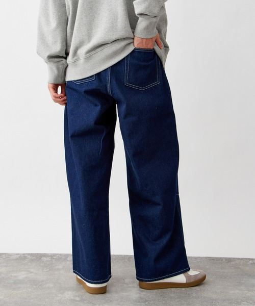 B.C STOCK(ベーセーストック)の「ダーツワイドデニムパンツ / ショート丈・ロング丈対応 【ZOZOTOWN限定アイテム】(デニムパンツ・メンズ・ダークブラック/ブラック/ブラウン/ネイビー/ブルー/キナリ・XL-Long/XL-Regular/XS-Short/XS-Long/XS-Regular/XL-Short/L-Long/L-Regular/M-Long/M-Regular/M-Short/S-Long/S-Regular/S-Short/L-Short)」の9枚目の写真