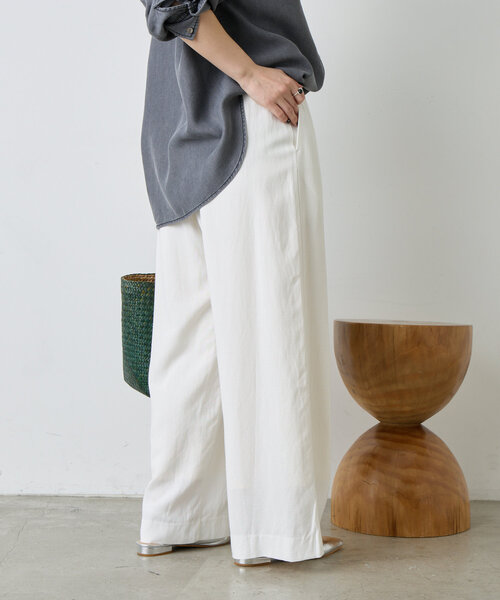 Jena espace merveilleux（ジェナ　エスパスメルヴェイユ）の「リネンキャタピラーパンツ（その他パンツ・レディース・イエロー/ブラック/オフホワイト・FREE）」の11枚目の写真