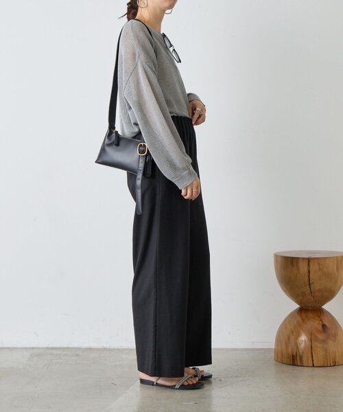 Jena espace merveilleux（ジェナ　エスパスメルヴェイユ）の「リネンキャタピラーパンツ（その他パンツ・レディース・イエロー/ブラック/オフホワイト・FREE）」の21枚目の写真