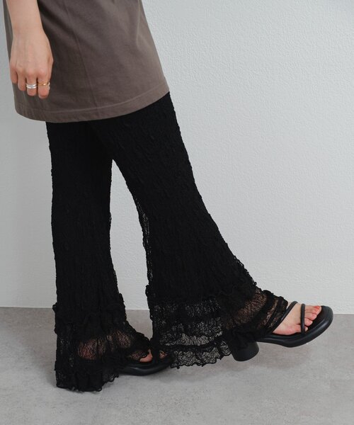 ファッションなデザイン 再販売/新色追加】レースフリルパンツ（その他パンツ）｜Kastane パンツ