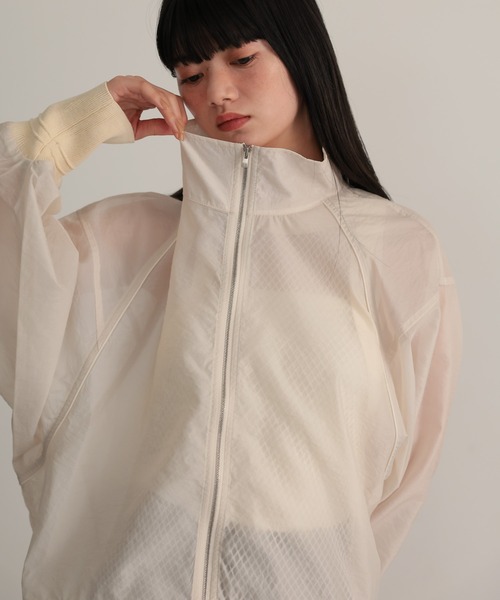 TENTO（テント）の「シアーブルゾン（ブルゾン・レディース・アイボリー/ブラック・FREE）」の8枚目の写真