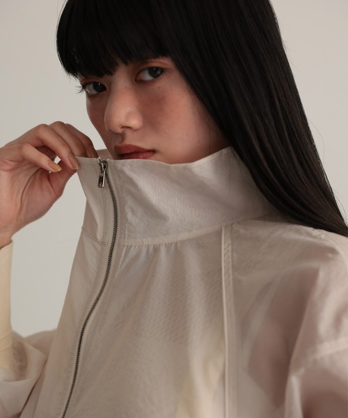 TENTO（テント）の「シアーブルゾン（ブルゾン・レディース・アイボリー/ブラック・FREE）」の10枚目の写真