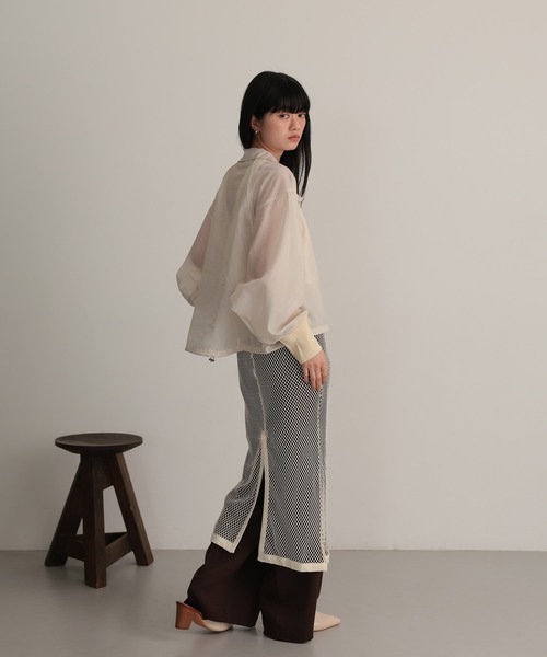 TENTO（テント）の「シアーブルゾン（ブルゾン・レディース・アイボリー/ブラック・FREE）」の21枚目の写真