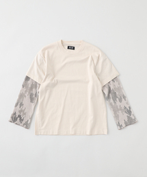 【FAF / フェイク アス フラワーズ】カモ ダブル スリーブ Tシャツ