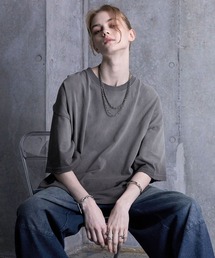 SERACE（セラス）の「【SERACE】Vintage design loose gradation t-shirt / ヴィンテージデザインルーズグラデーションTシャツ（Tシャツ/カットソー）」