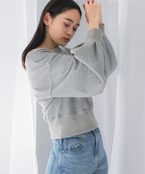URBAN RESEARCH ROSSO WOMEN（アーバンリサーチ　ロッソ）の「オフショルダースウェット（スウェット・レディース・ネイビー/アイボリー/グレー系その他・FREE）」の9枚目の写真