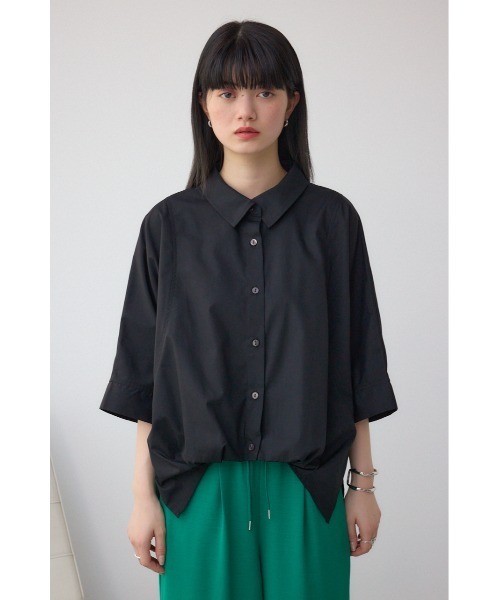 AZUL by moussy（アズールバイマウジー）の「タックヘムコクーンシャツ（シャツ/ブラウス・レディース・ブラック/アイボリー/グレー・FREE）」の20枚目の写真