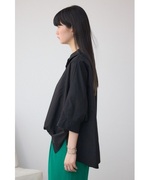 AZUL by moussy（アズールバイマウジー）の「タックヘムコクーンシャツ（シャツ/ブラウス・レディース・ブラック/アイボリー/グレー・FREE）」の19枚目の写真