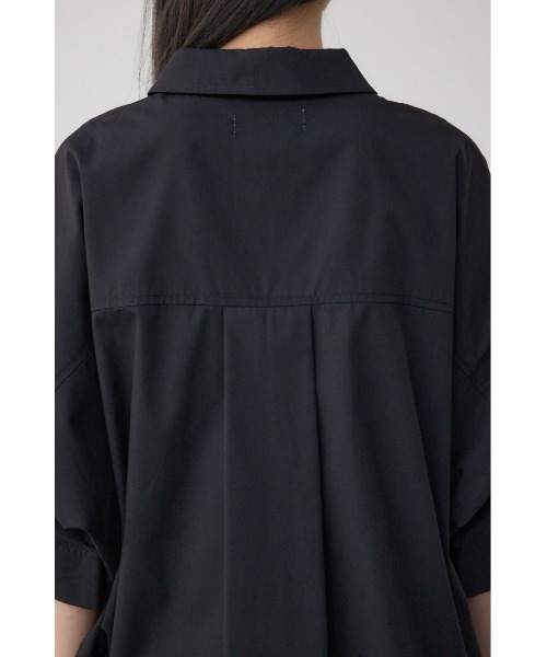 AZUL by moussy（アズールバイマウジー）の「タックヘムコクーンシャツ（シャツ/ブラウス・レディース・ブラック/アイボリー/グレー・FREE）」の16枚目の写真