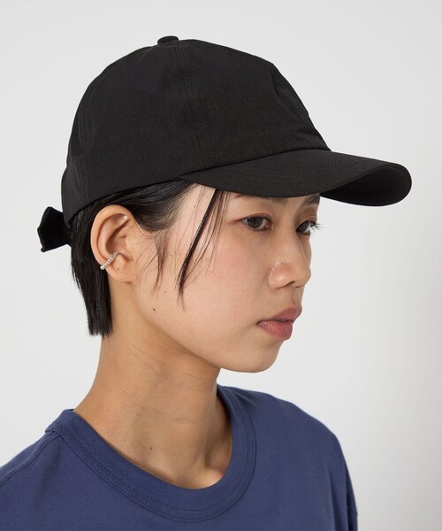 CITEN（シテン）の「＜CITEN＞バックリボンキャップ（キャップ・レディース・ブラック/オリーブ・FREE）」の2枚目の写真