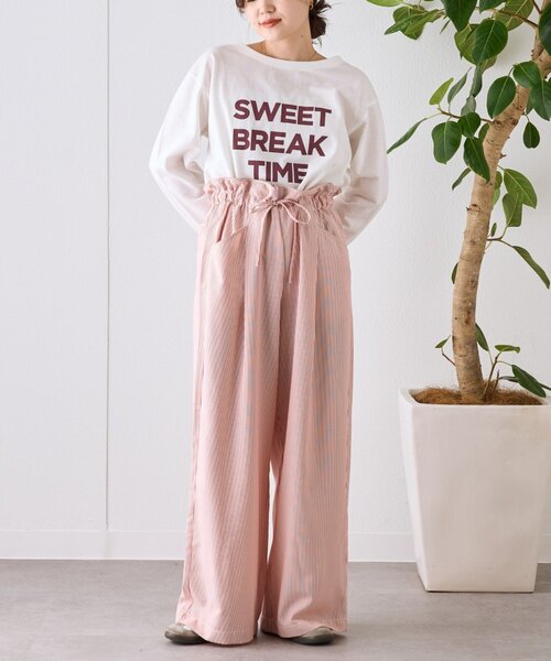 CIAOPANIC TYPY（チャオパニックティピー）の「【GOOD HOLIDAY】アソートストライプ柄パンツ（その他パンツ・レディース・イエロー/ブラウン/レッド/オフホワイト/サックスブルー・MEDIUM/SMALL）」の14枚目の写真