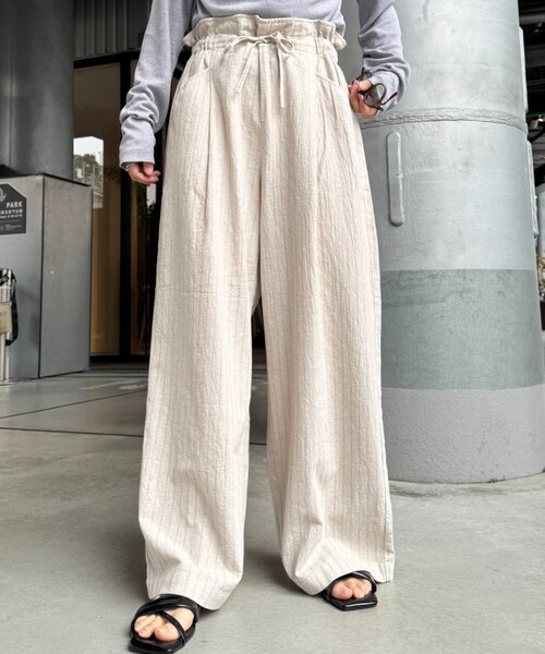 CIAOPANIC TYPY（チャオパニックティピー）の「【GOOD HOLIDAY】アソートストライプ柄パンツ（その他パンツ・レディース・イエロー/ブラウン/レッド/オフホワイト/サックスブルー・MEDIUM/SMALL）」の20枚目の写真