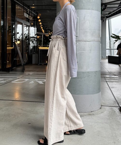 CIAOPANIC TYPY（チャオパニックティピー）の「【GOOD HOLIDAY】アソートストライプ柄パンツ（その他パンツ・レディース・イエロー/ブラウン/レッド/オフホワイト/サックスブルー・MEDIUM/SMALL）」の22枚目の写真