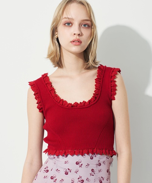 DEICY♡ レースフリルニット レースフリルニット