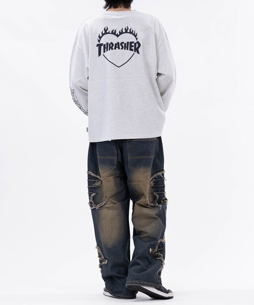 JOHN'S CLOSET（ジョンズクローゼット）の「【13】オーバルカットオフ ワイドバギーデニム（デニムパンツ・メンズ・ブラック/ブルー・LARGE/MEDIUM）」の20枚目の写真