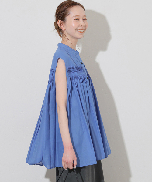 JOURNAL STANDARD(ジャーナルスタンダード)の「ボイルピンタックノースリーブブラウス(シャツ/ブラウス・レディース・ブラウン/ブルー系その他/ホワイト×ホワイト・FREE)」の20枚目の写真