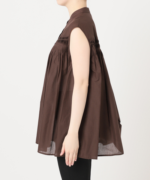 JOURNAL STANDARD(ジャーナルスタンダード)の「ボイルピンタックノースリーブブラウス(シャツ/ブラウス・レディース・ブラウン/ブルー系その他/ホワイト×ホワイト・FREE)」の17枚目の写真