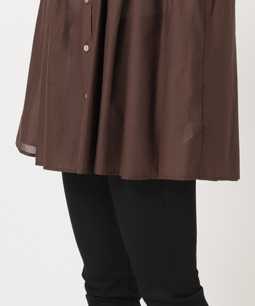 JOURNAL STANDARD(ジャーナルスタンダード)の「ボイルピンタックノースリーブブラウス(シャツ/ブラウス・レディース・ブラウン/ブルー系その他/ホワイト×ホワイト・FREE)」の12枚目の写真