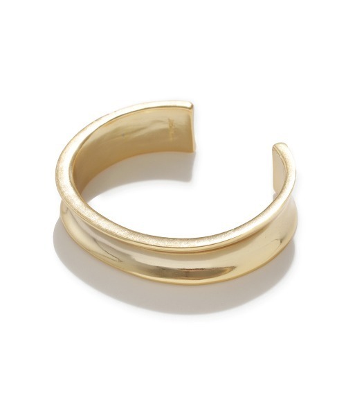 Mila Owen（ミラオーウェン）の「メタルカーブバングル（バングル/リストバンド・レディース・シルバー/ゴールド・FREE）」の3枚目の写真