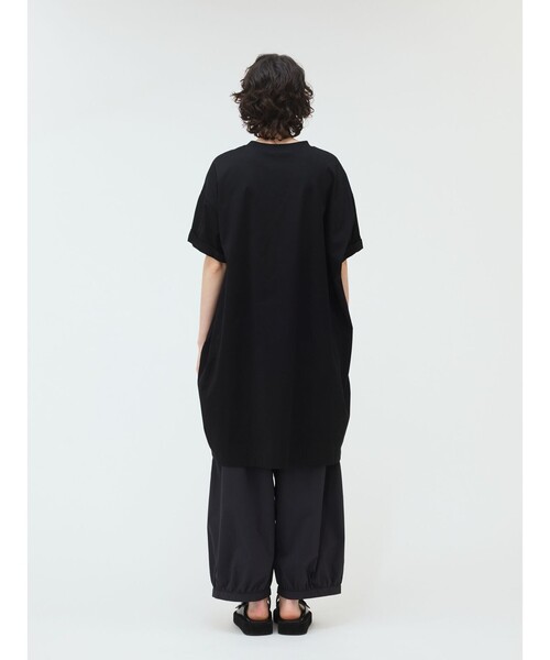 mizuiroind（ミズイロインド）の「mizuiro ind ロールアップスリーブワンピース（ワンピース・レディース・ネイビー/ブラック/グレー/ネイビー系1/ベージュ・FREE）」の14枚目の写真