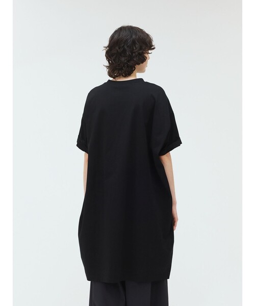 mizuiroind（ミズイロインド）の「mizuiro ind ロールアップスリーブワンピース（ワンピース・レディース・ネイビー/ブラック/グレー/ネイビー系1/ベージュ・FREE）」の17枚目の写真